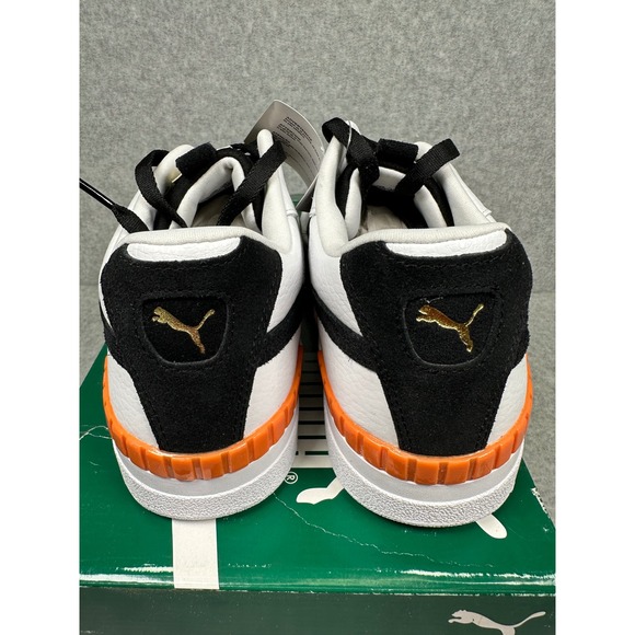 PUMA Cali Sport W. Cats‎ Womens Sneakers White Black Zebra Orange Shoes Size 11 - Picture 4 of 8